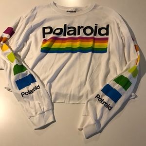 Polaroid crop tee L